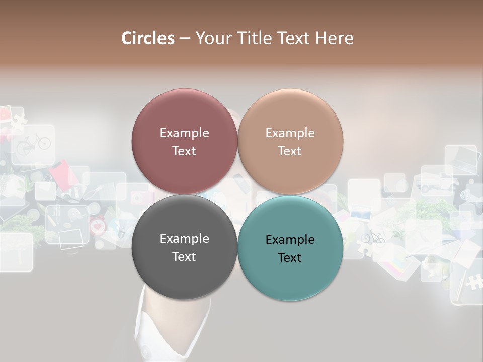 User Laptop Navigation PowerPoint Template