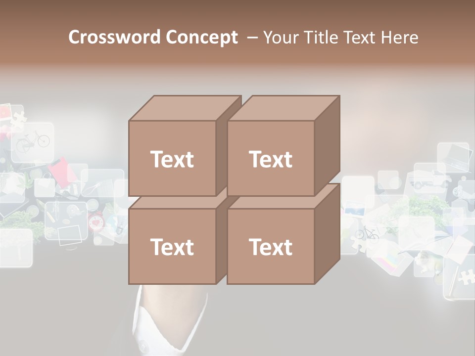 User Laptop Navigation PowerPoint Template