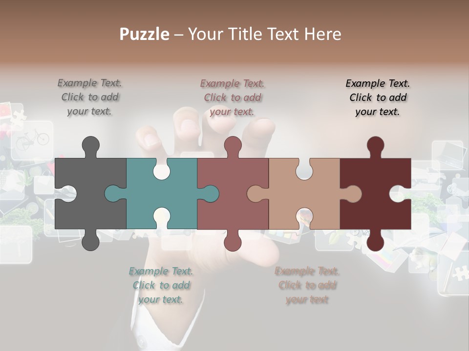 User Laptop Navigation PowerPoint Template