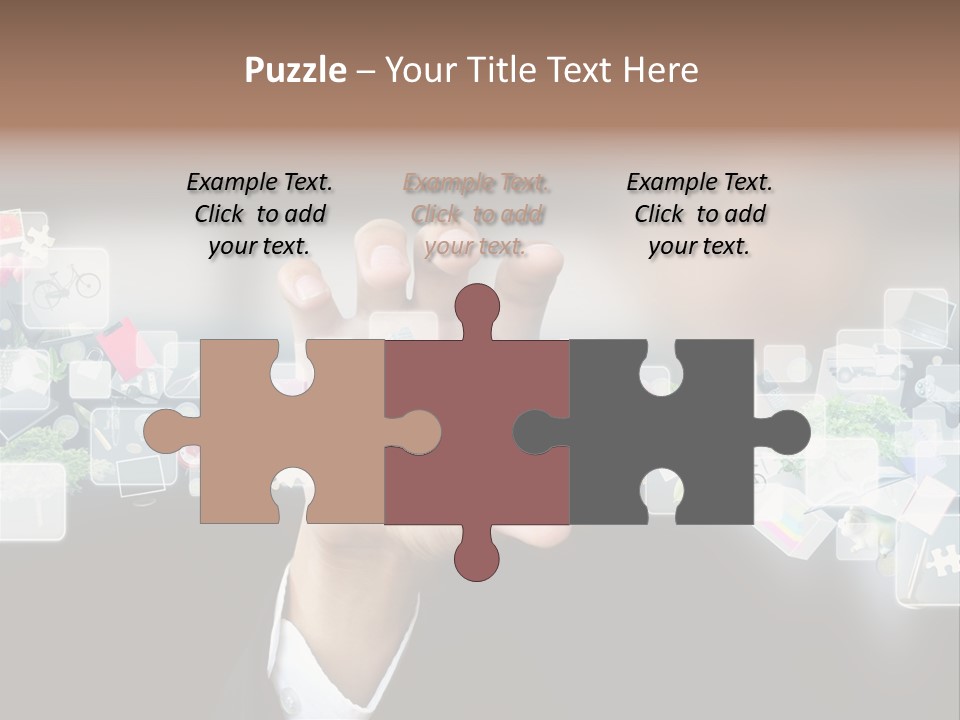 User Laptop Navigation PowerPoint Template