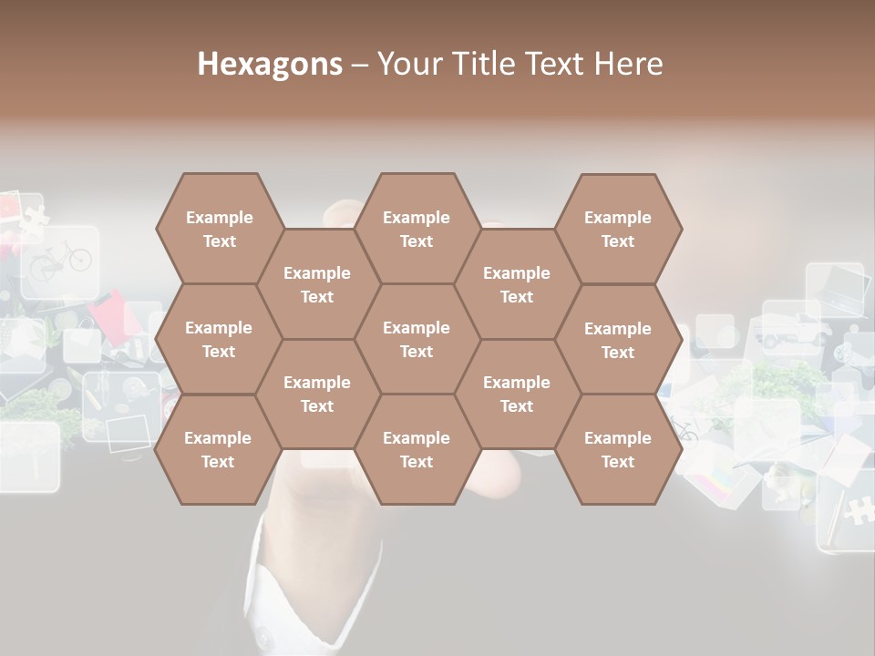 User Laptop Navigation PowerPoint Template
