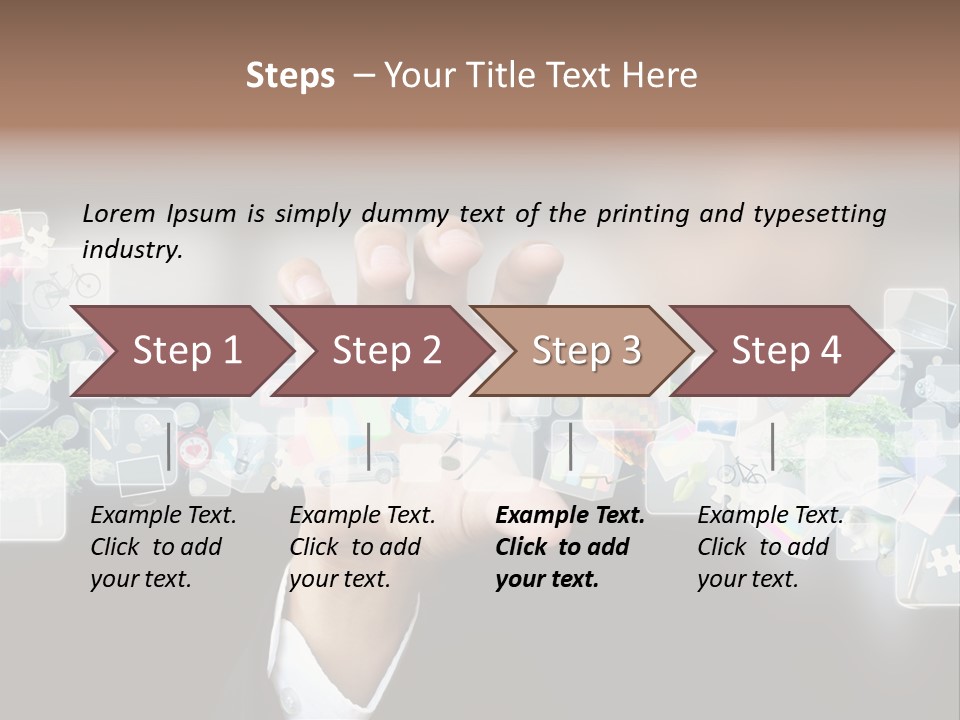 User Laptop Navigation PowerPoint Template