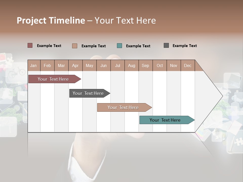 User Laptop Navigation PowerPoint Template