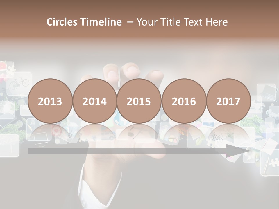 User Laptop Navigation PowerPoint Template