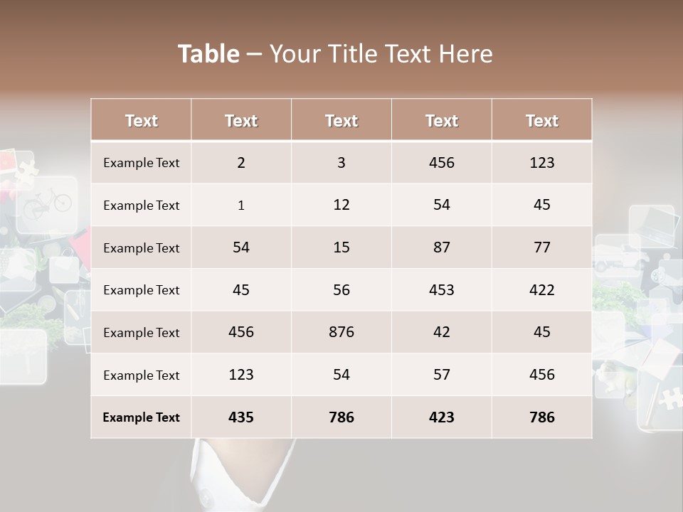 User Laptop Navigation PowerPoint Template