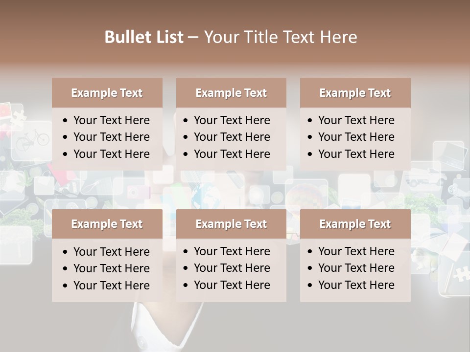 User Laptop Navigation PowerPoint Template