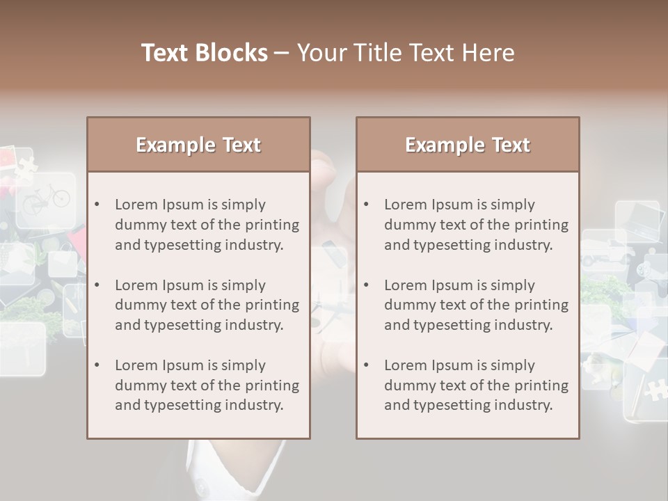 User Laptop Navigation PowerPoint Template