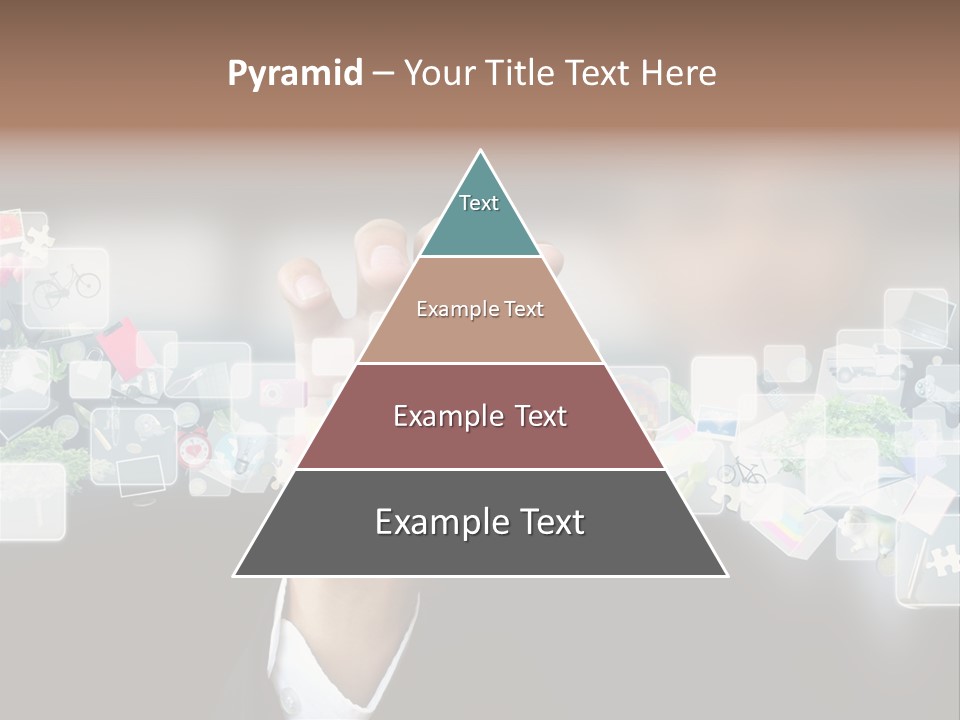 User Laptop Navigation PowerPoint Template