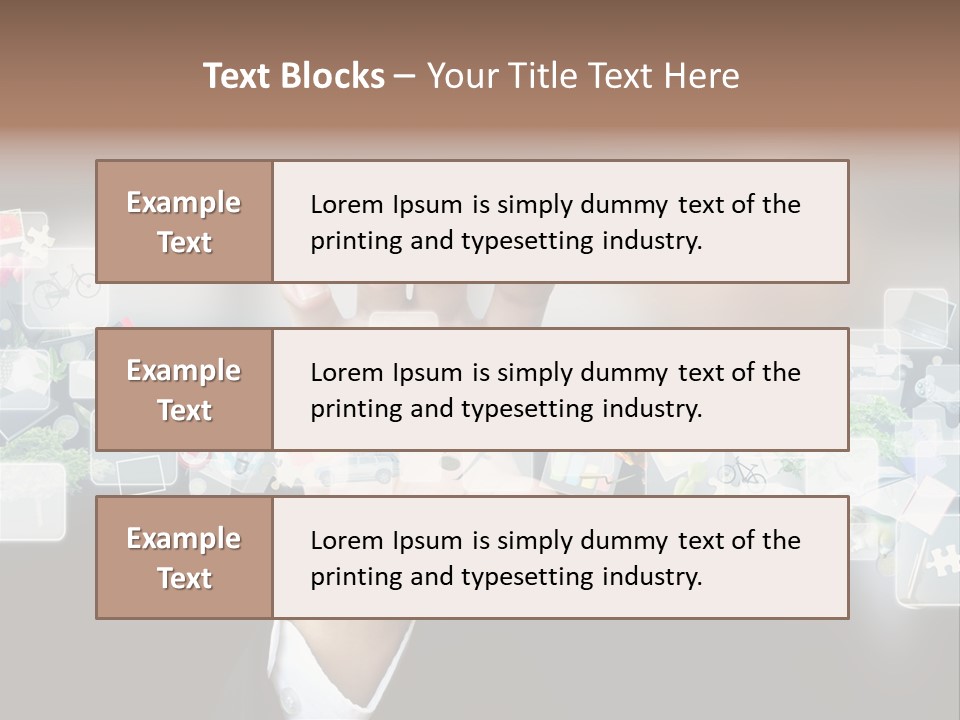 User Laptop Navigation PowerPoint Template