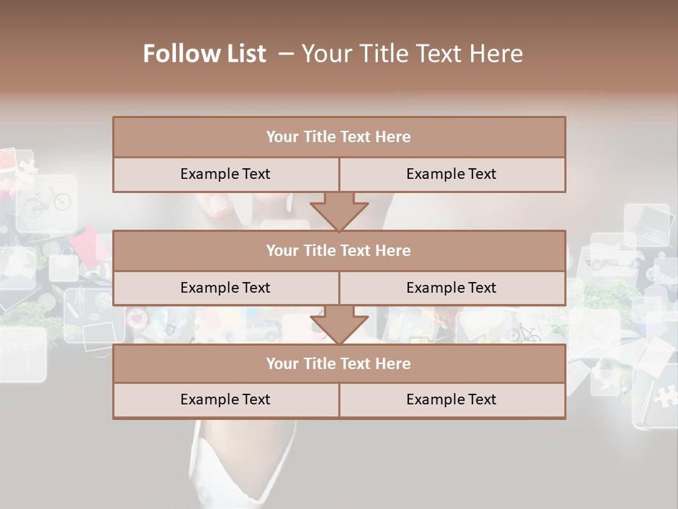 User Laptop Navigation PowerPoint Template