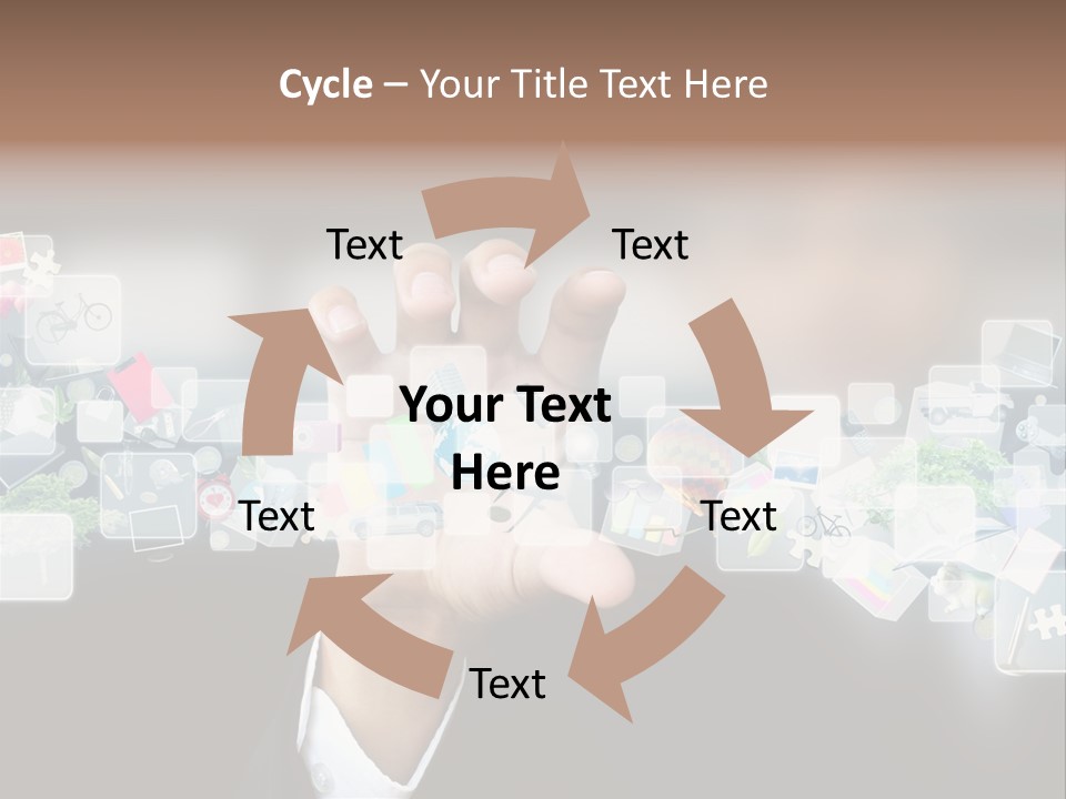 User Laptop Navigation PowerPoint Template