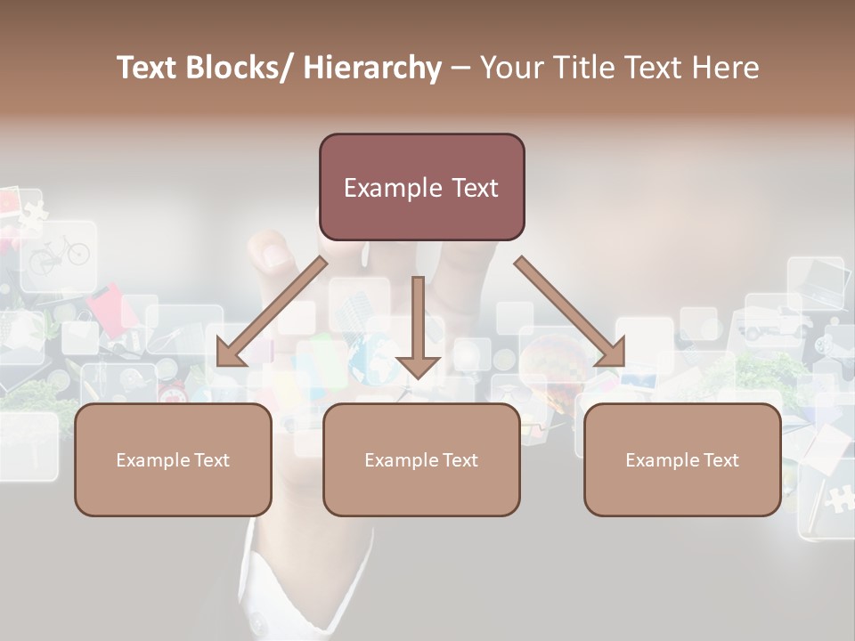 User Laptop Navigation PowerPoint Template