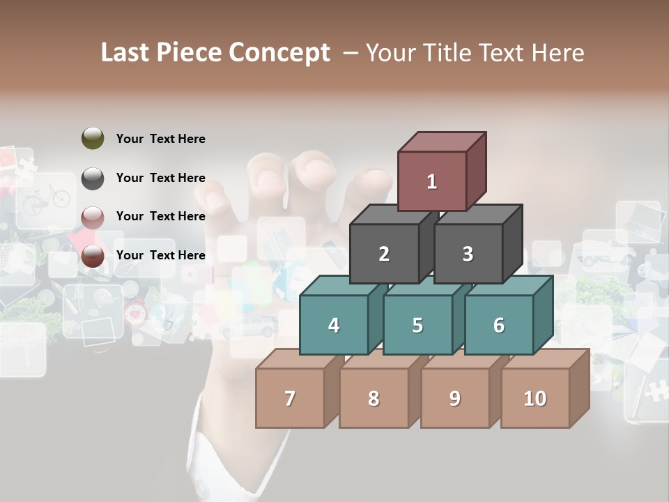 User Laptop Navigation PowerPoint Template