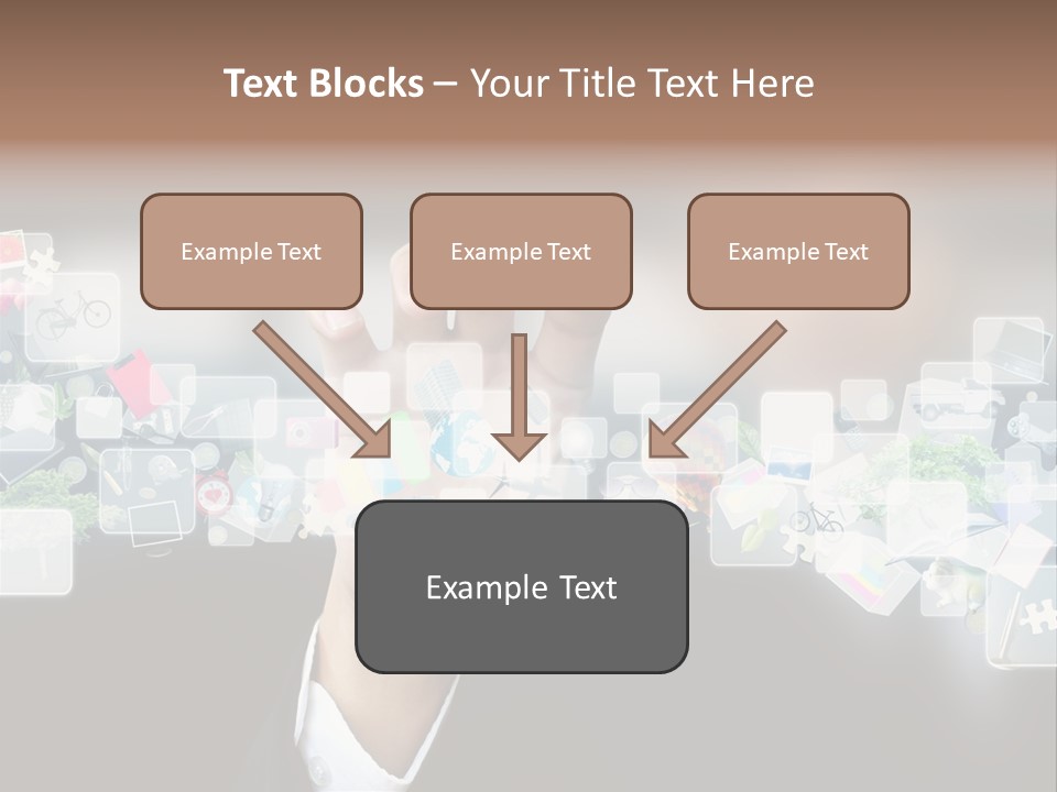 User Laptop Navigation PowerPoint Template