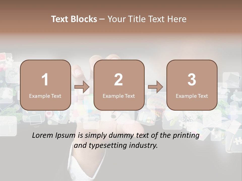 User Laptop Navigation PowerPoint Template
