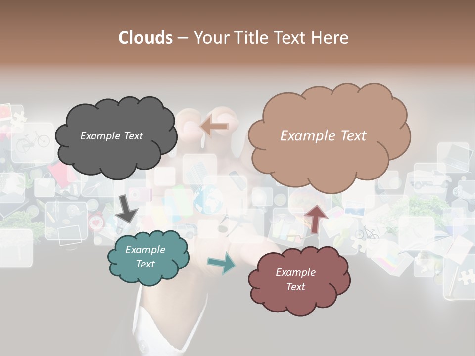 User Laptop Navigation PowerPoint Template