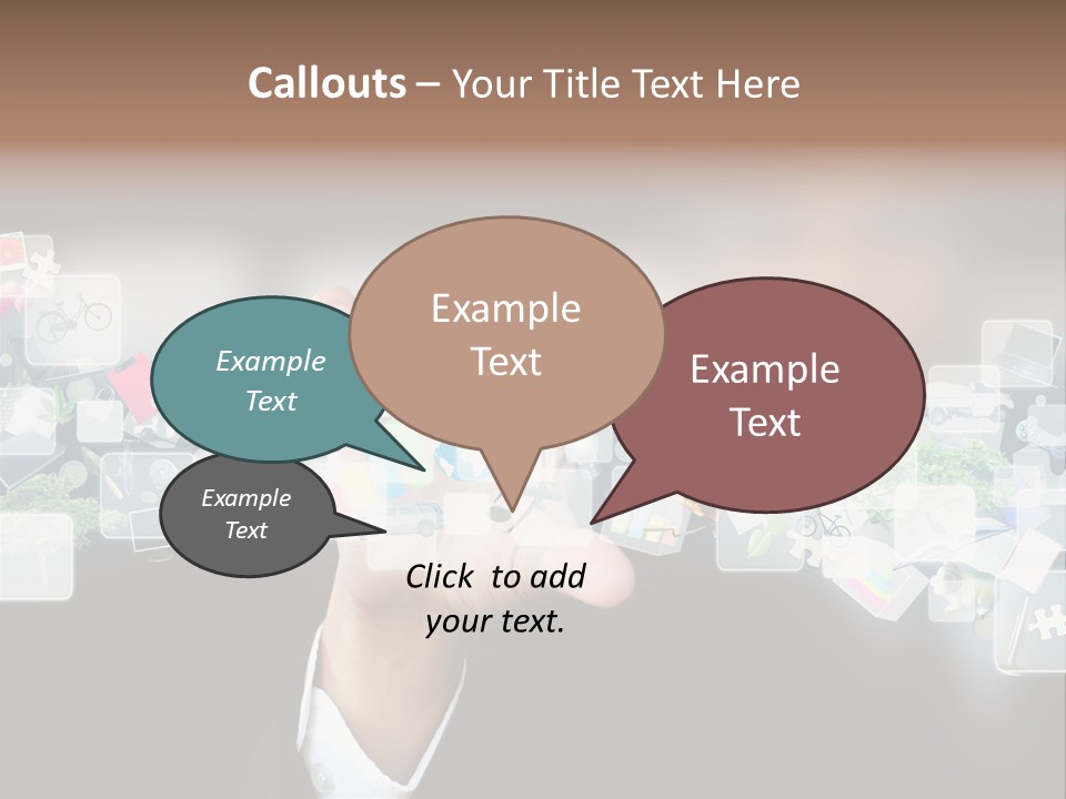 User Laptop Navigation PowerPoint Template