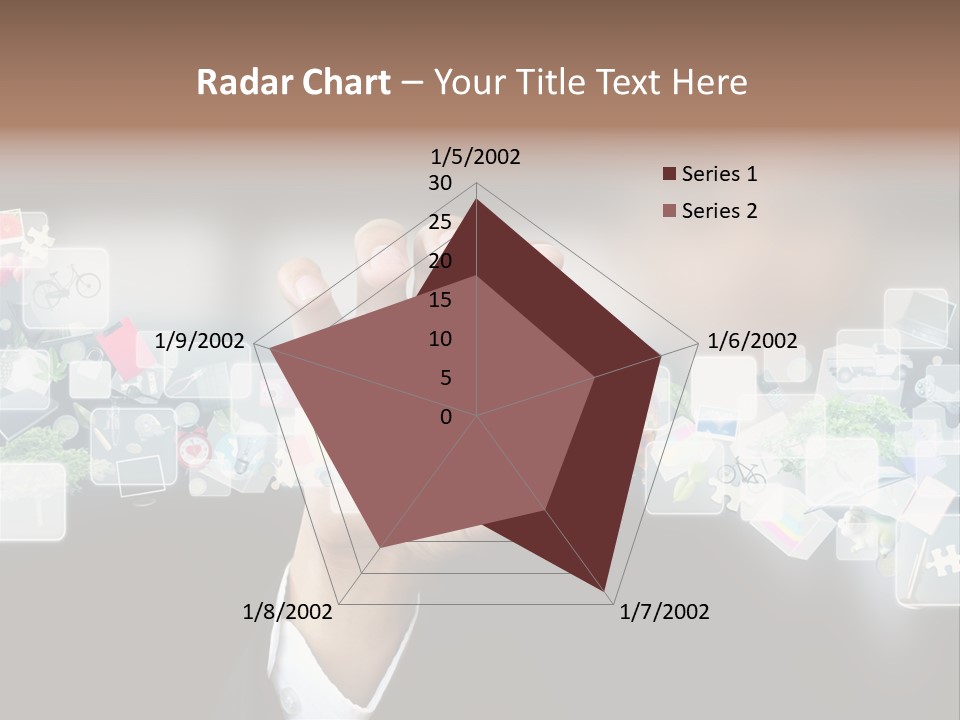 User Laptop Navigation PowerPoint Template