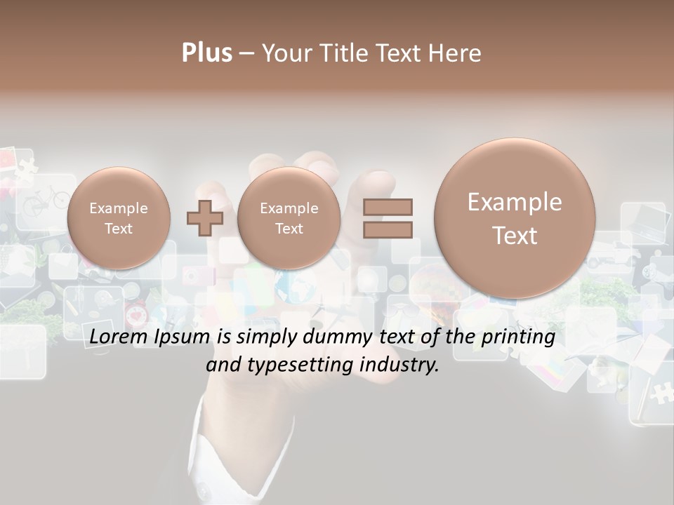 User Laptop Navigation PowerPoint Template