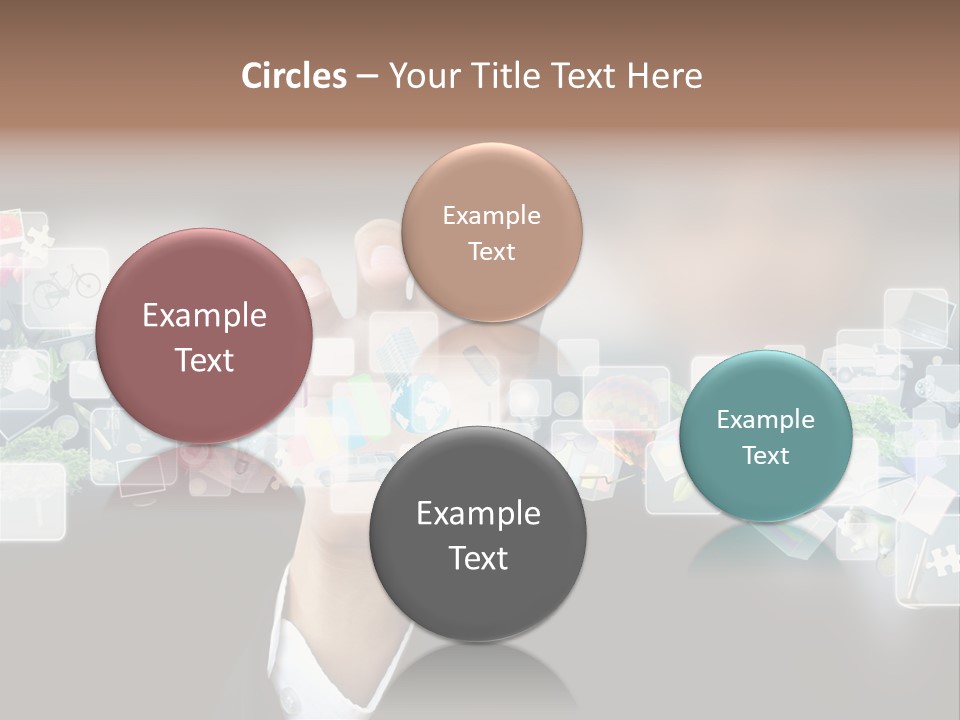 User Laptop Navigation PowerPoint Template