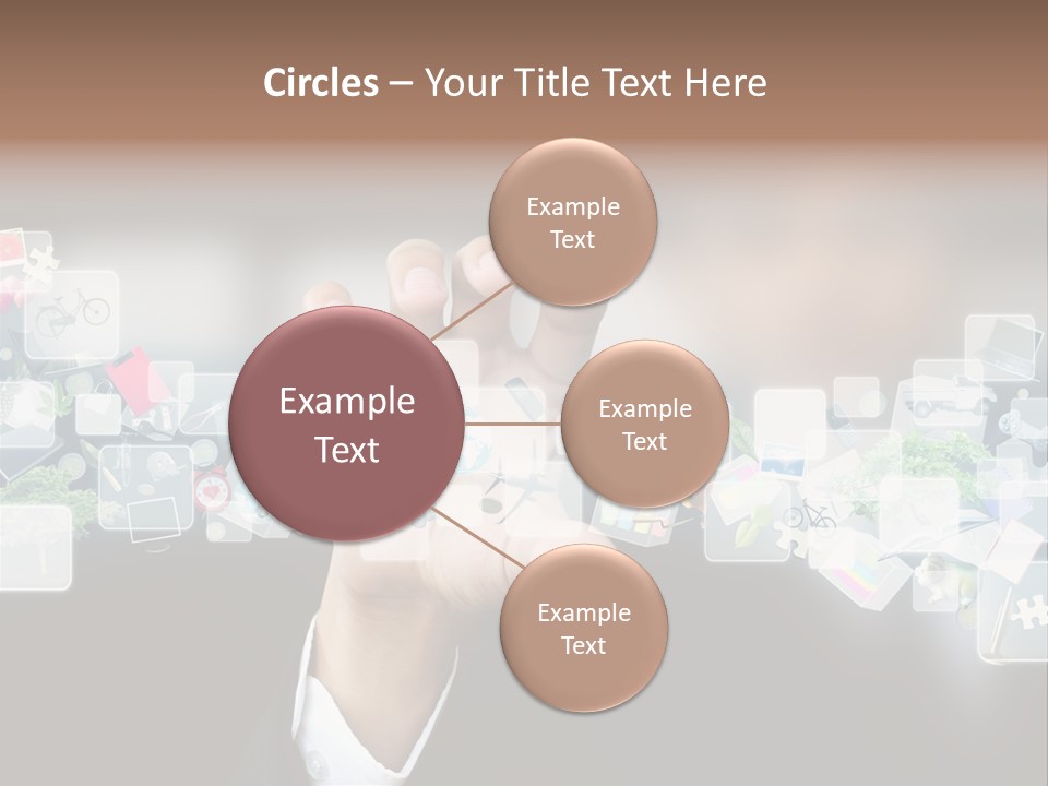 User Laptop Navigation PowerPoint Template