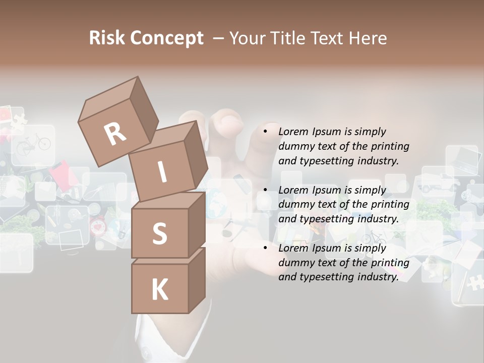 User Laptop Navigation PowerPoint Template