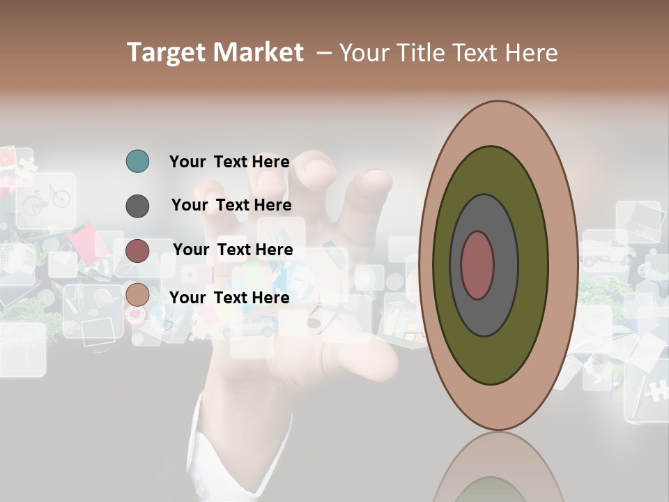 User Laptop Navigation PowerPoint Template