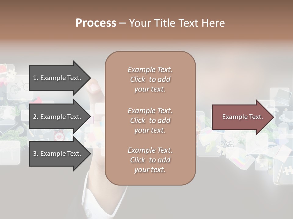 User Laptop Navigation PowerPoint Template