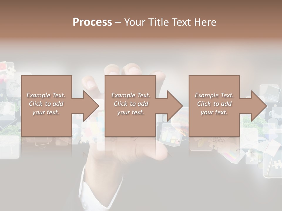 User Laptop Navigation PowerPoint Template