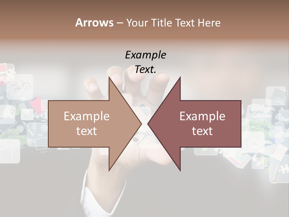 User Laptop Navigation PowerPoint Template