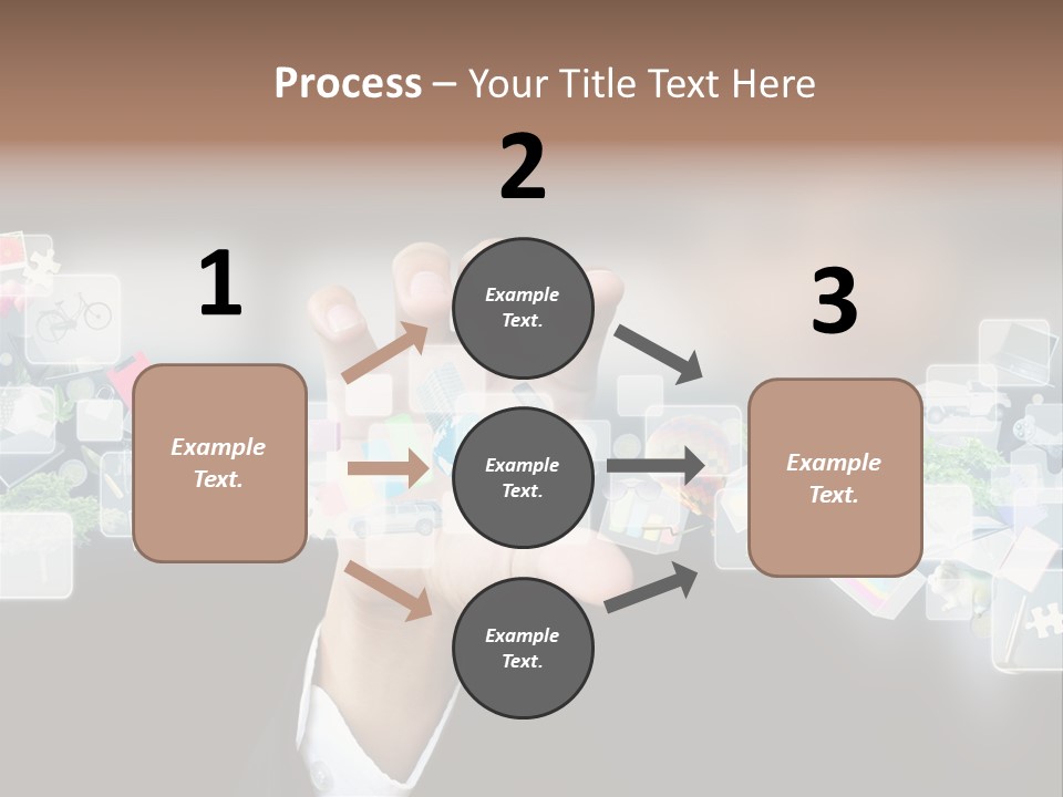 User Laptop Navigation PowerPoint Template