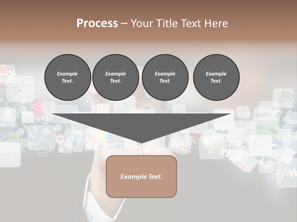 User Laptop Navigation PowerPoint Template