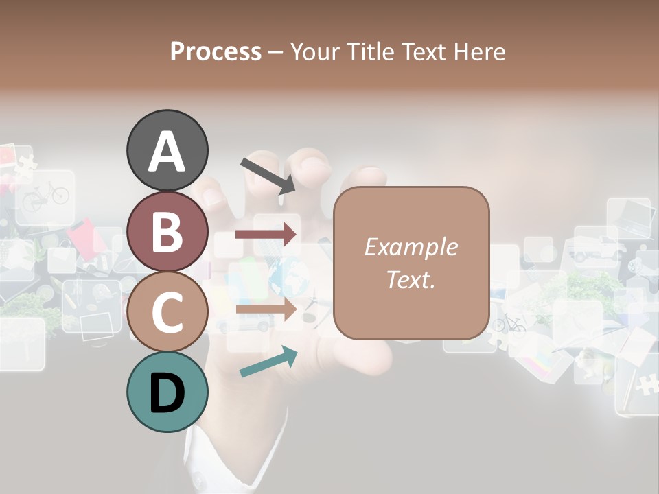 User Laptop Navigation PowerPoint Template