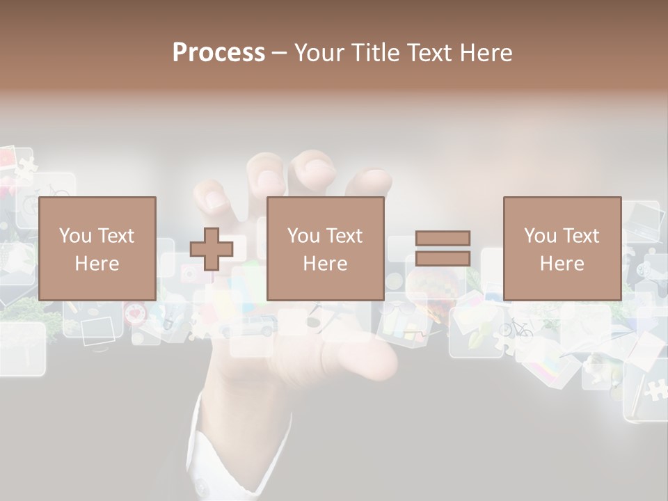 User Laptop Navigation PowerPoint Template
