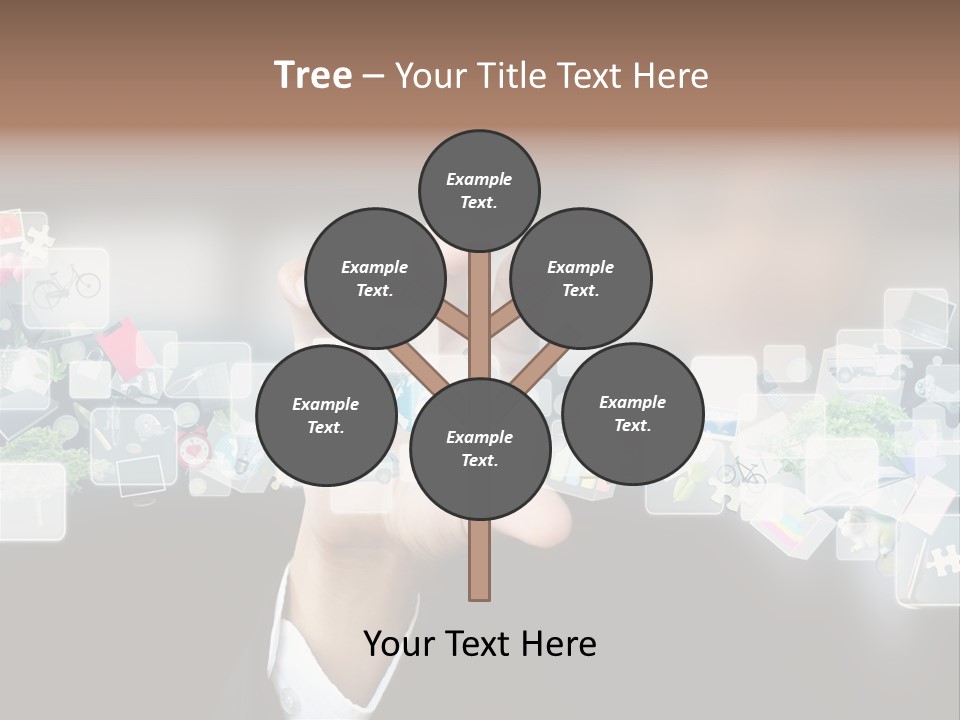 User Laptop Navigation PowerPoint Template