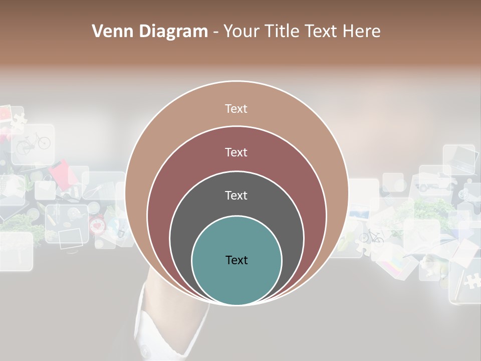 User Laptop Navigation PowerPoint Template