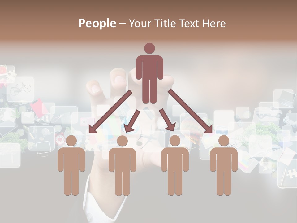 User Laptop Navigation PowerPoint Template