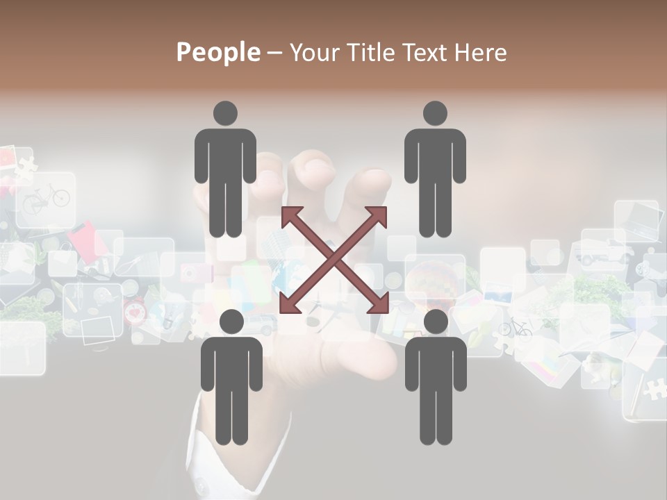 User Laptop Navigation PowerPoint Template