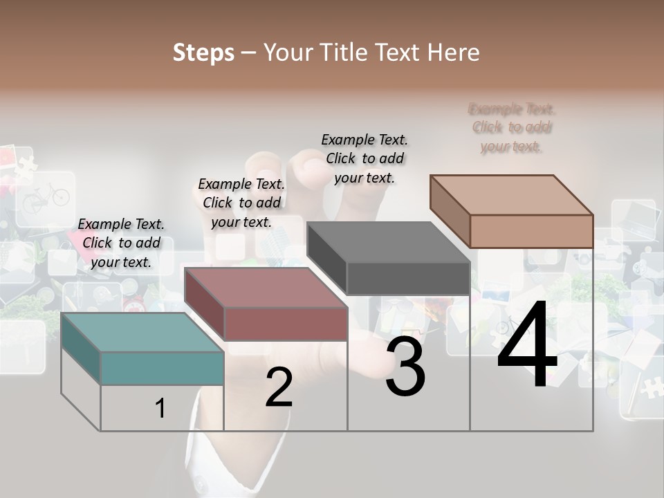 User Laptop Navigation PowerPoint Template