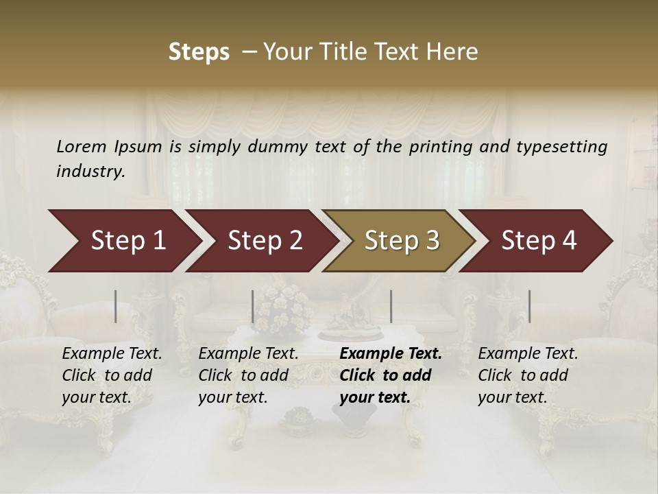 Seat Classic Furnishings PowerPoint Template