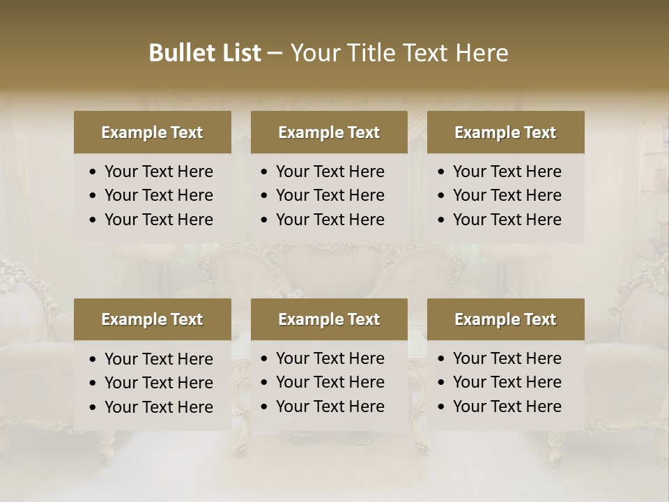 Seat Classic Furnishings PowerPoint Template