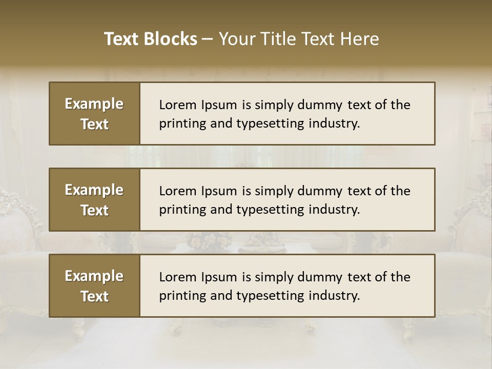 Seat Classic Furnishings PowerPoint Template