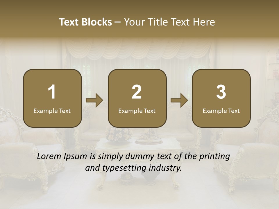 Seat Classic Furnishings PowerPoint Template