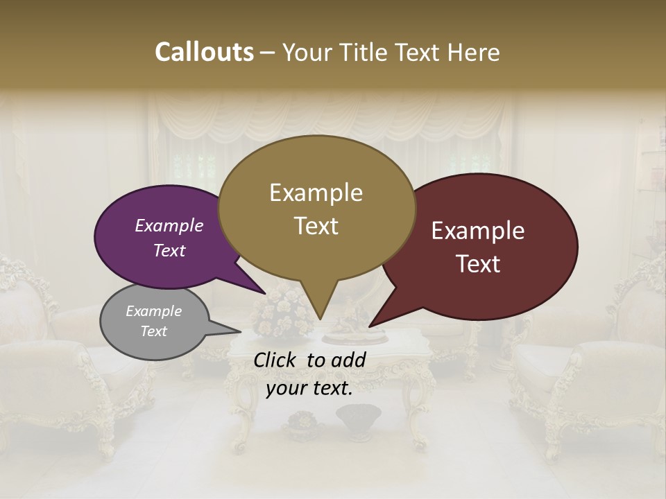 Seat Classic Furnishings PowerPoint Template