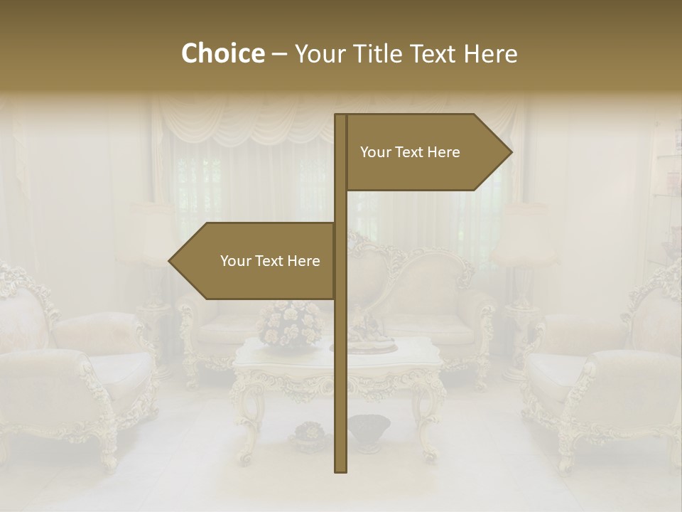 Seat Classic Furnishings PowerPoint Template