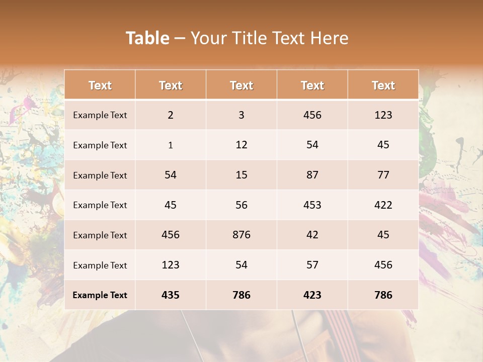 Energy Girl Headphones PowerPoint Template