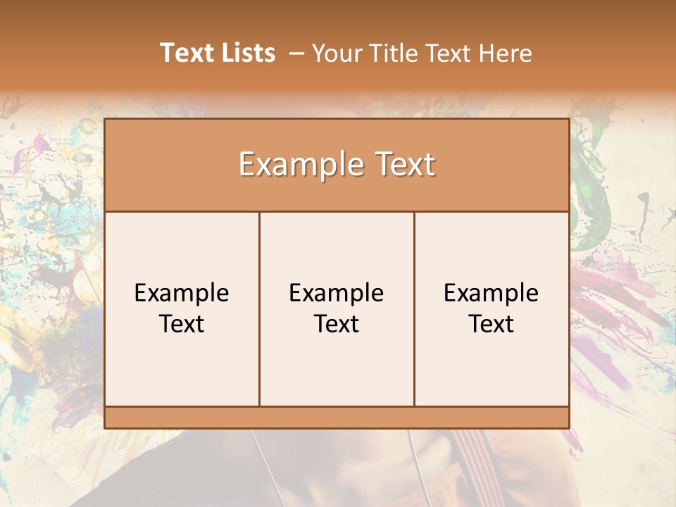 Energy Girl Headphones PowerPoint Template