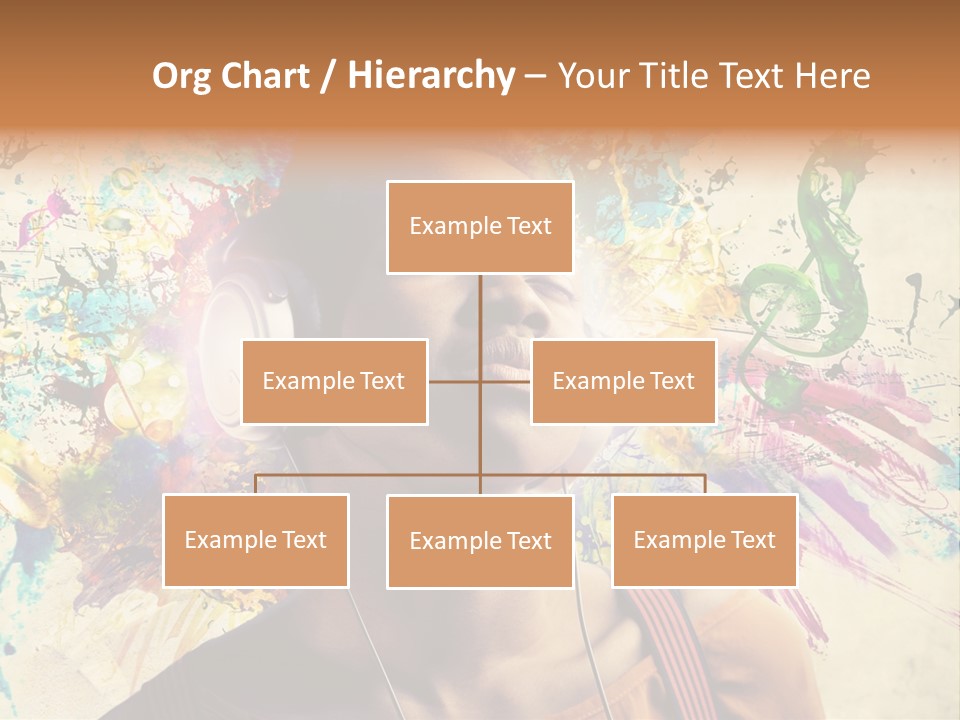 Energy Girl Headphones PowerPoint Template