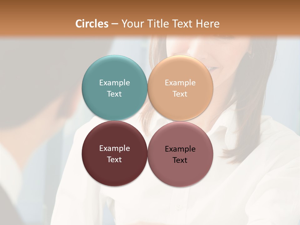 Businesspeople Square Businessteam PowerPoint Template