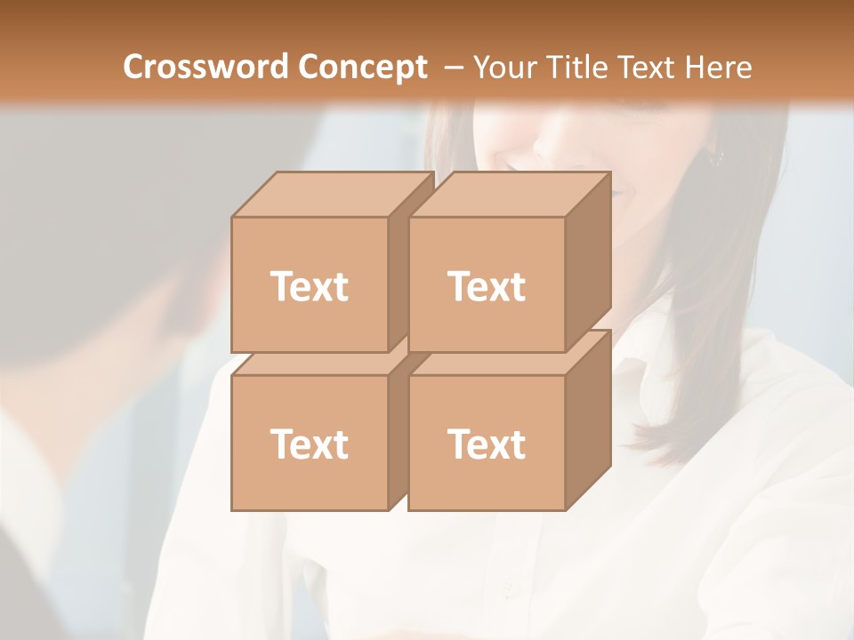 Businesspeople Square Businessteam PowerPoint Template
